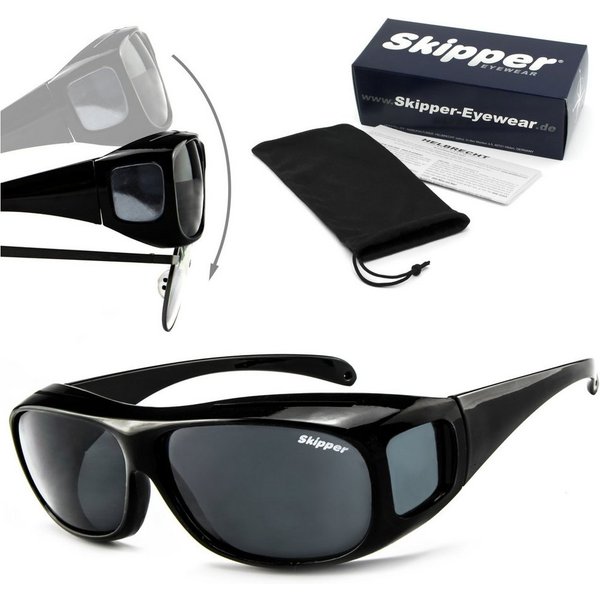 SKIPPER - polarized eyewear Sonnenbrille Skipper 11.0 Überziehbrille nicht in Box Überbrille