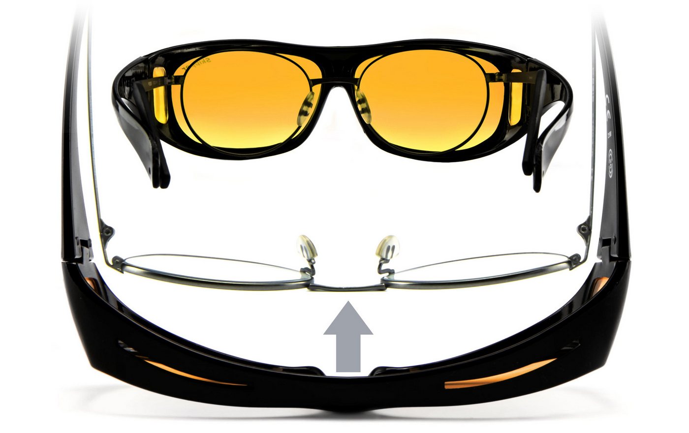 SKIPPER - polarized eyewear Sonnenbrille Skipper 14.0 Überbrille – Bild 5 von 5