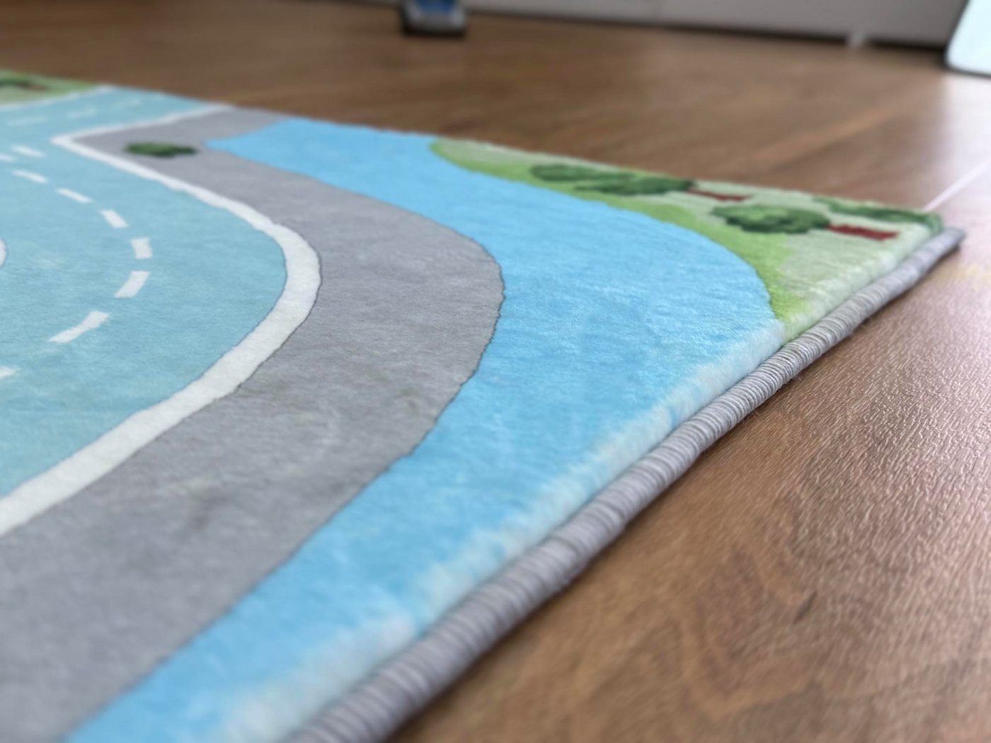 SkippiDoo Kinderteppich Straßenteppich Spielteppich Kinderzimmer Teppich Autoteppich, rechteckig, Höhe: 5 mm, keine sich wiederholende Motive, Antirutsch – Bild 2 von 5