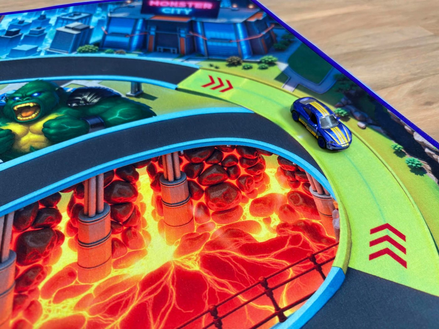 SkippiDoo Kinderteppich Straßenteppich Spielteppich Kinderzimmer Teppich Autoteppich, rechteckig, Höhe: 5 mm, keine sich wiederholende Motive, Antirutsch – Bild 5 von 5