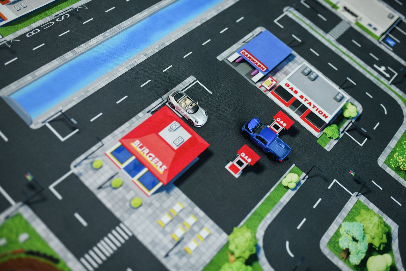 SkippiDoo Kinderteppich Straßenteppich Spielteppich Kinderzimmer Teppich Autoteppich, rechteckig, Höhe: 5 mm, keine sich wiederholende Motive, Antirutsch – Bild 3 von 5