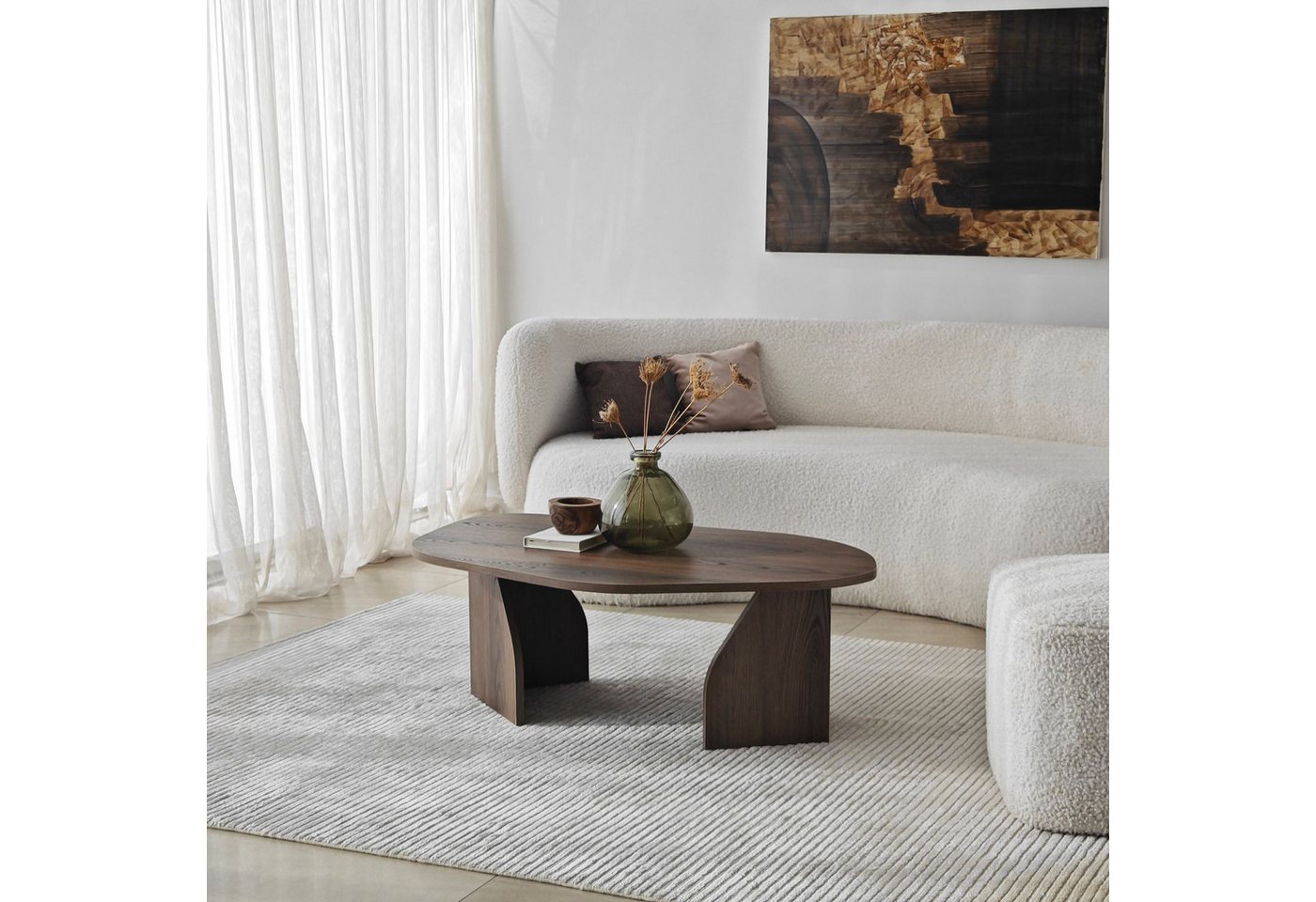 Skye Decor Couchtisch Boho Neostill, Organische Formgebung,Modernes, minimalistisches Design – Bild 5 von 5