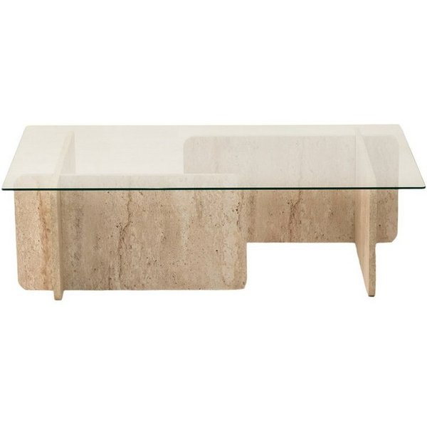 Skye Decor Couchtisch Boho (Packung, 1 Glastisch), Breite: 105 cm Gehärtetes Sicherheitsglas Modernes Blockdesign