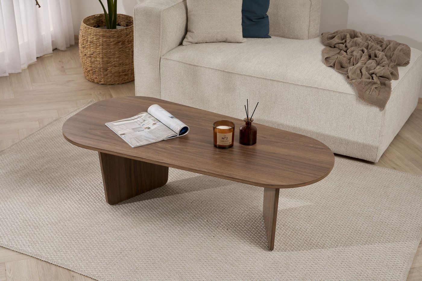 Skye Decor Couchtisch Ovalis (1 Tisch), Ovale Tischplatte – Bild 5 von 5