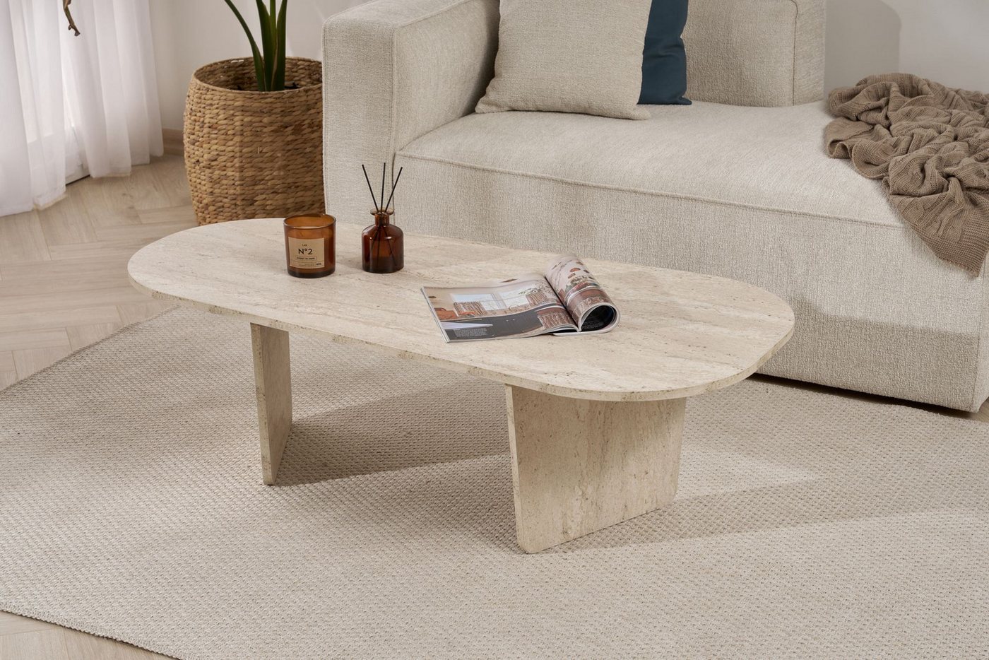 Skye Decor Couchtisch Ovalis (1 Tisch), Ovale Tischplatte – Bild 3 von 5