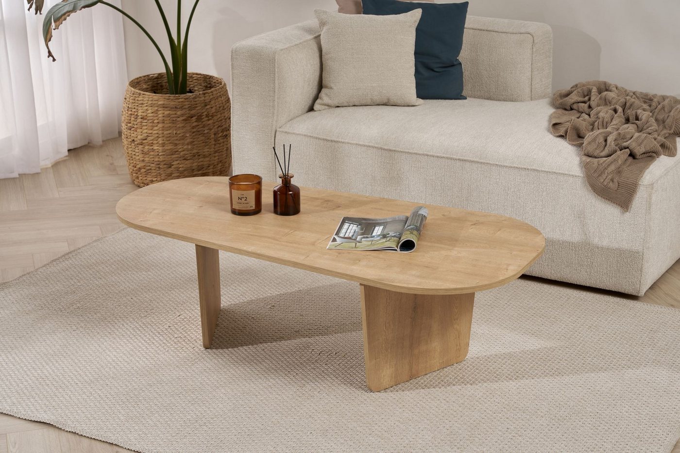 Skye Decor Couchtisch Ovalis (1 Tisch), Ovale Tischplatte – Bild 3 von 5