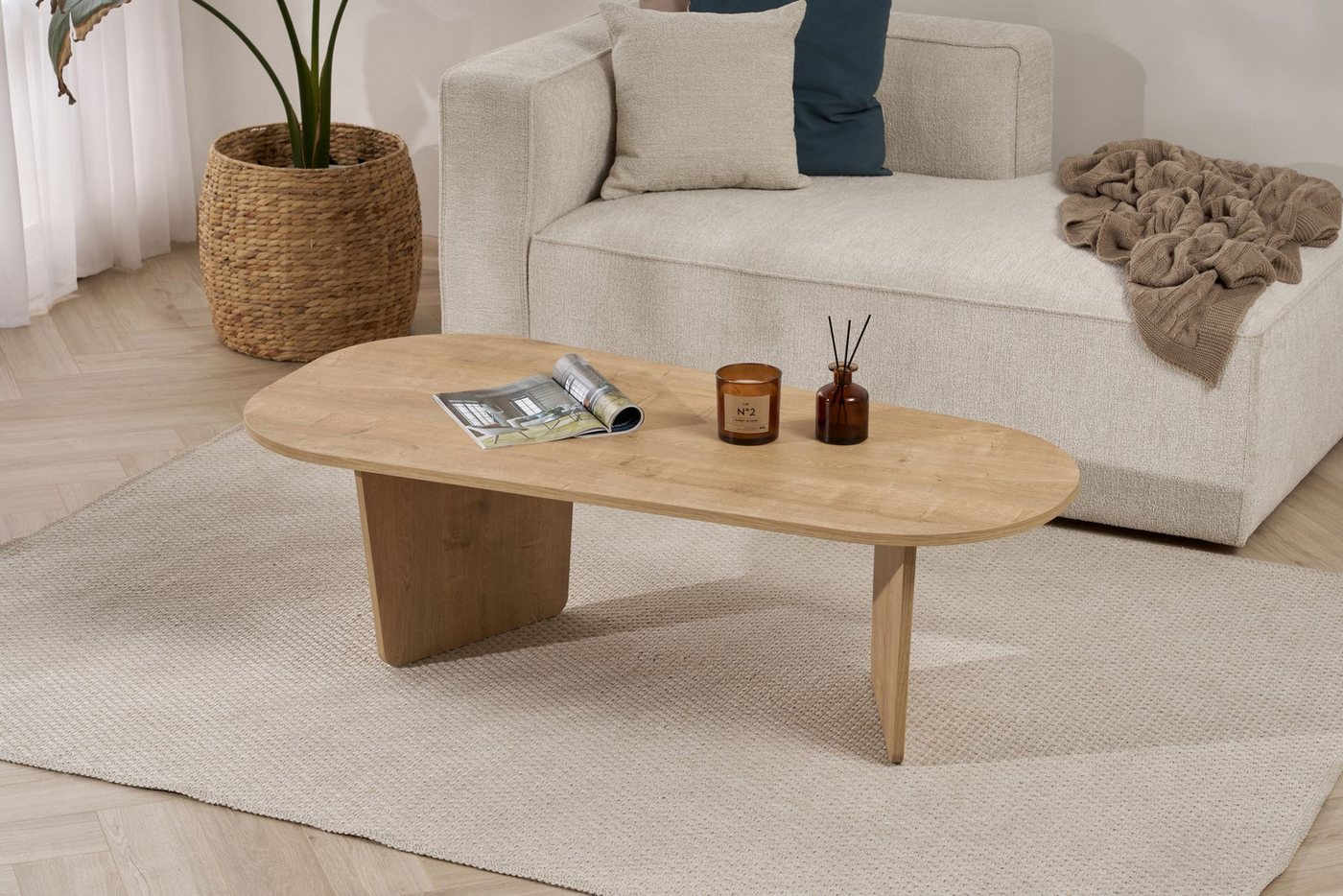 Skye Decor Couchtisch Ovalis (1 Tisch), Ovale Tischplatte – Bild 5 von 5