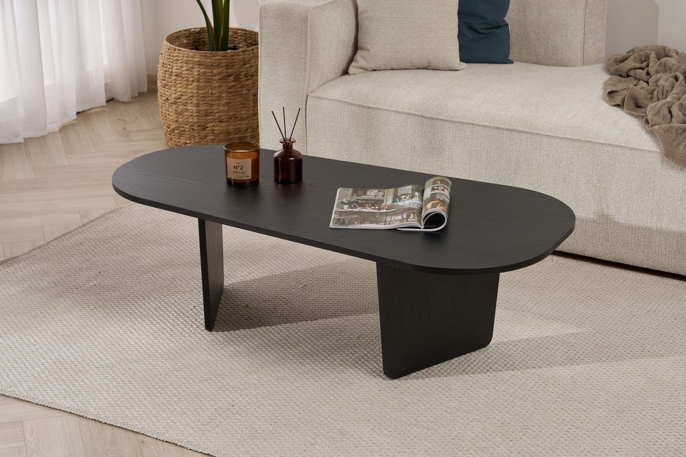 Skye Decor Couchtisch Ovalis (1 Tisch), Ovale Tischplatte – Bild 3 von 5