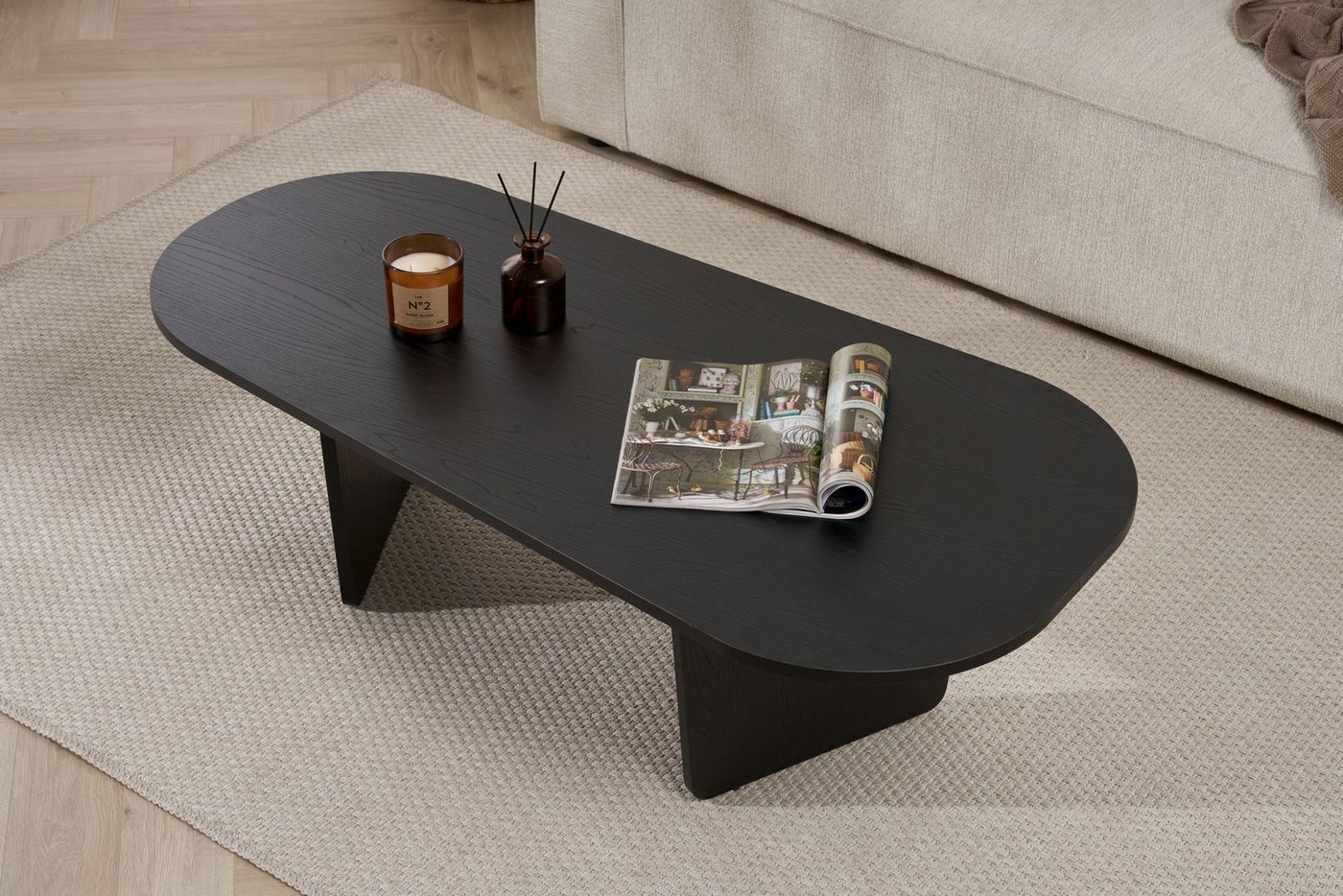 Skye Decor Couchtisch Ovalis (1 Tisch), Ovale Tischplatte – Bild 4 von 5