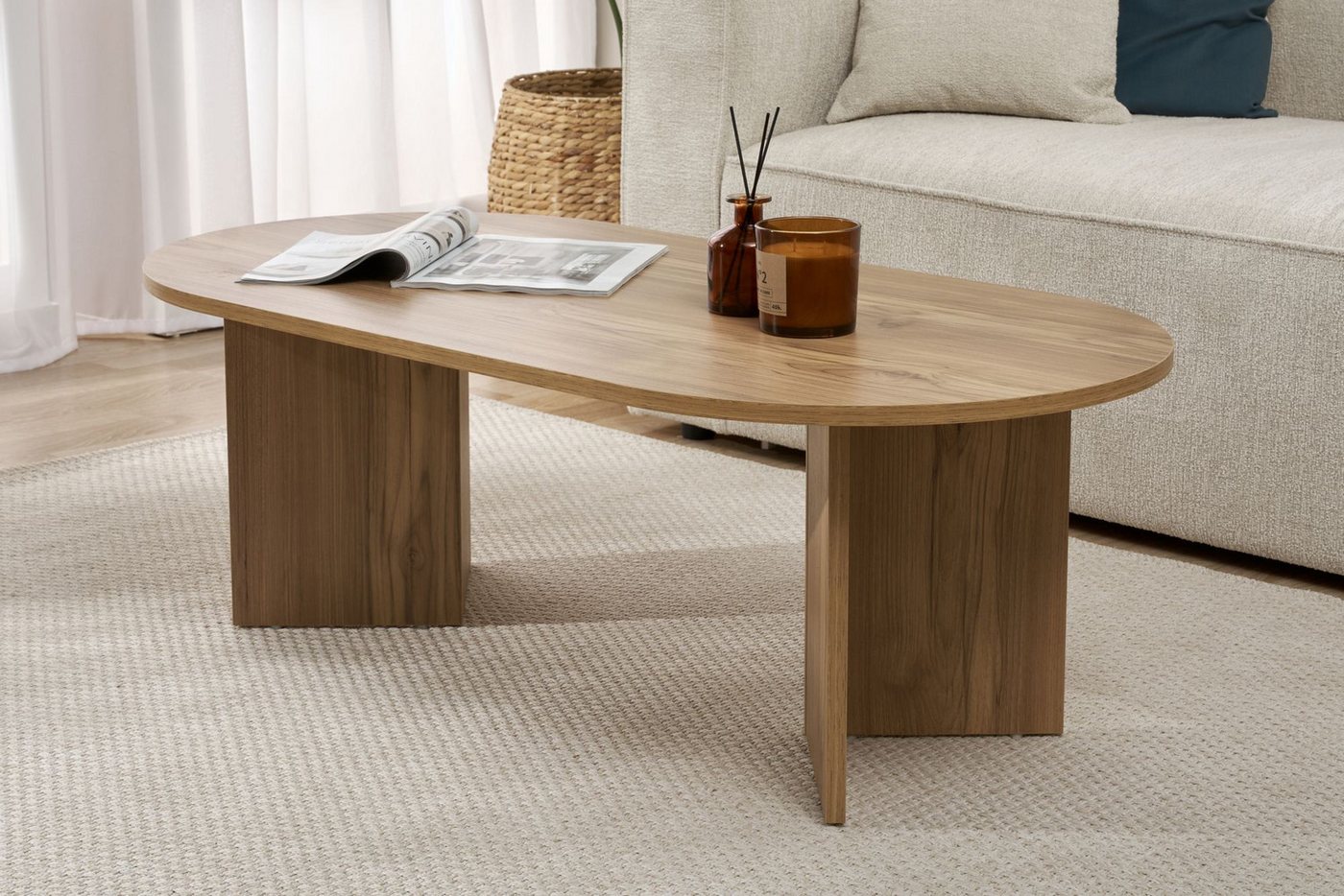 Skye Decor Couchtisch Sable (1-St., 1-tlg), oval – moderner Wohnzimmertisch für Wohnzimmer – Bild 2 von 5