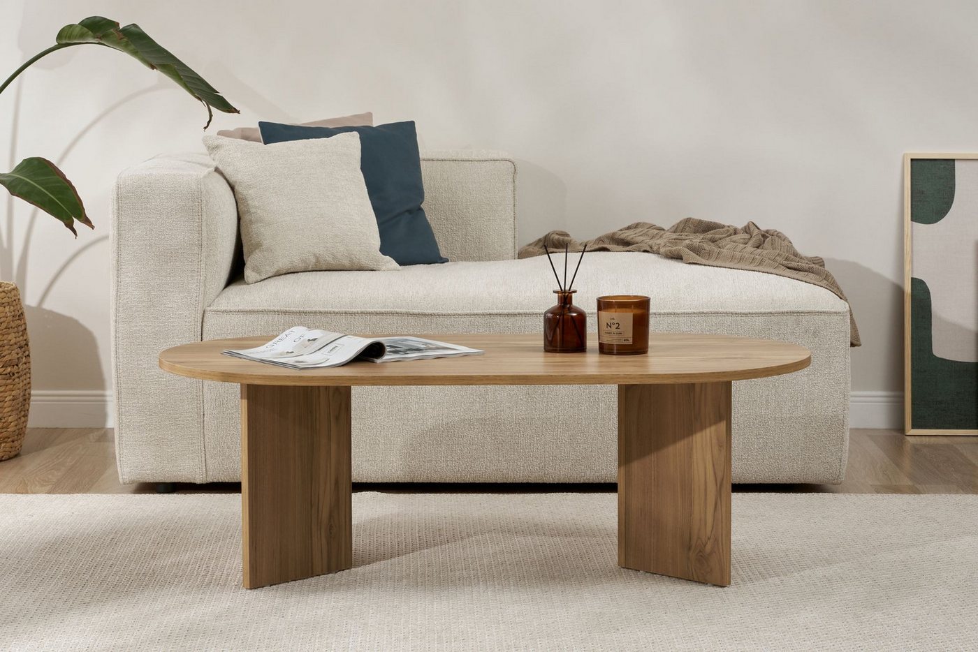Skye Decor Couchtisch Sable (1-St., 1-tlg), oval – moderner Wohnzimmertisch für Wohnzimmer – Bild 3 von 5