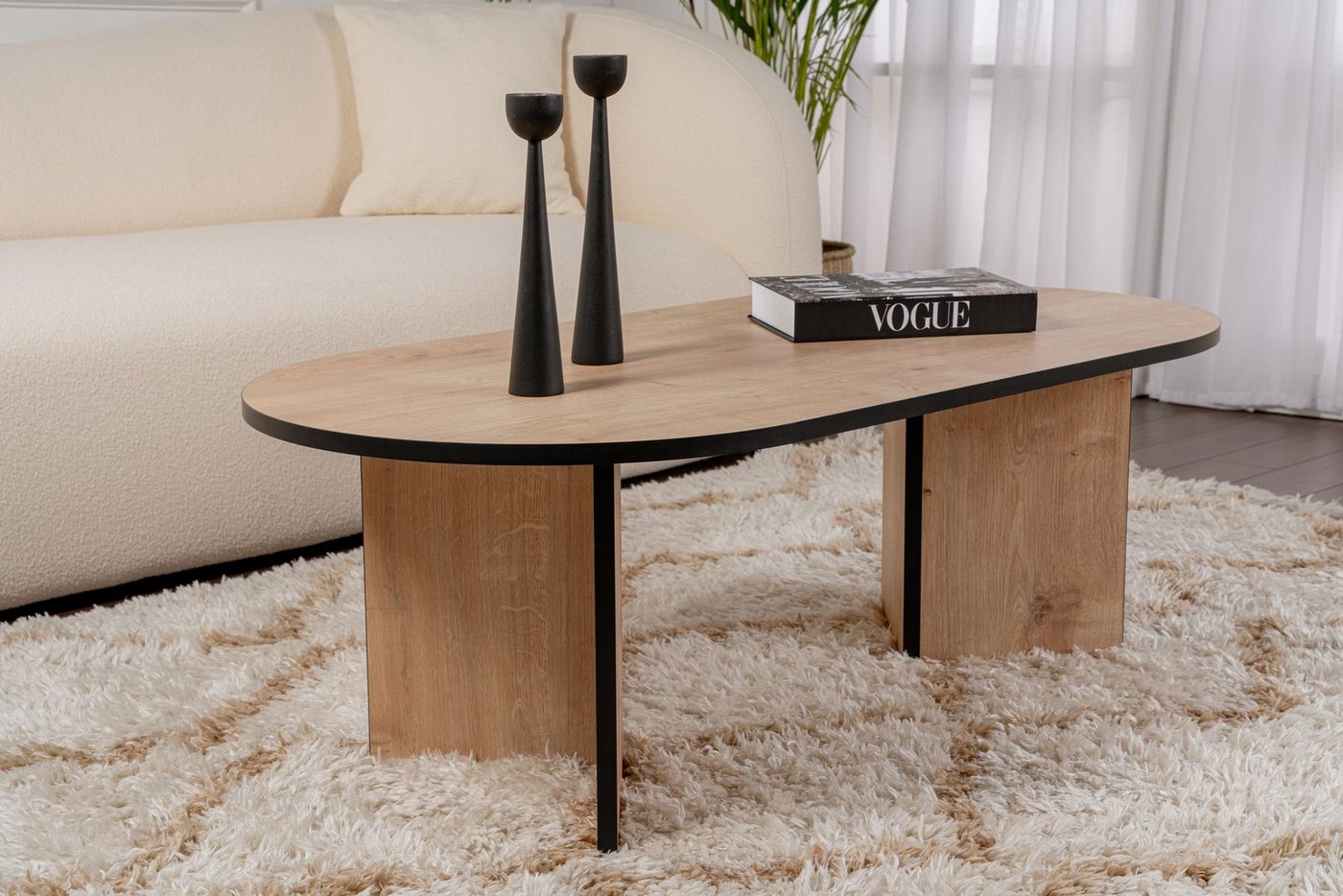 Skye Decor Couchtisch Sable (1-St., 1-tlg), oval – moderner Wohnzimmertisch für Wohnzimmer – Bild 2 von 5