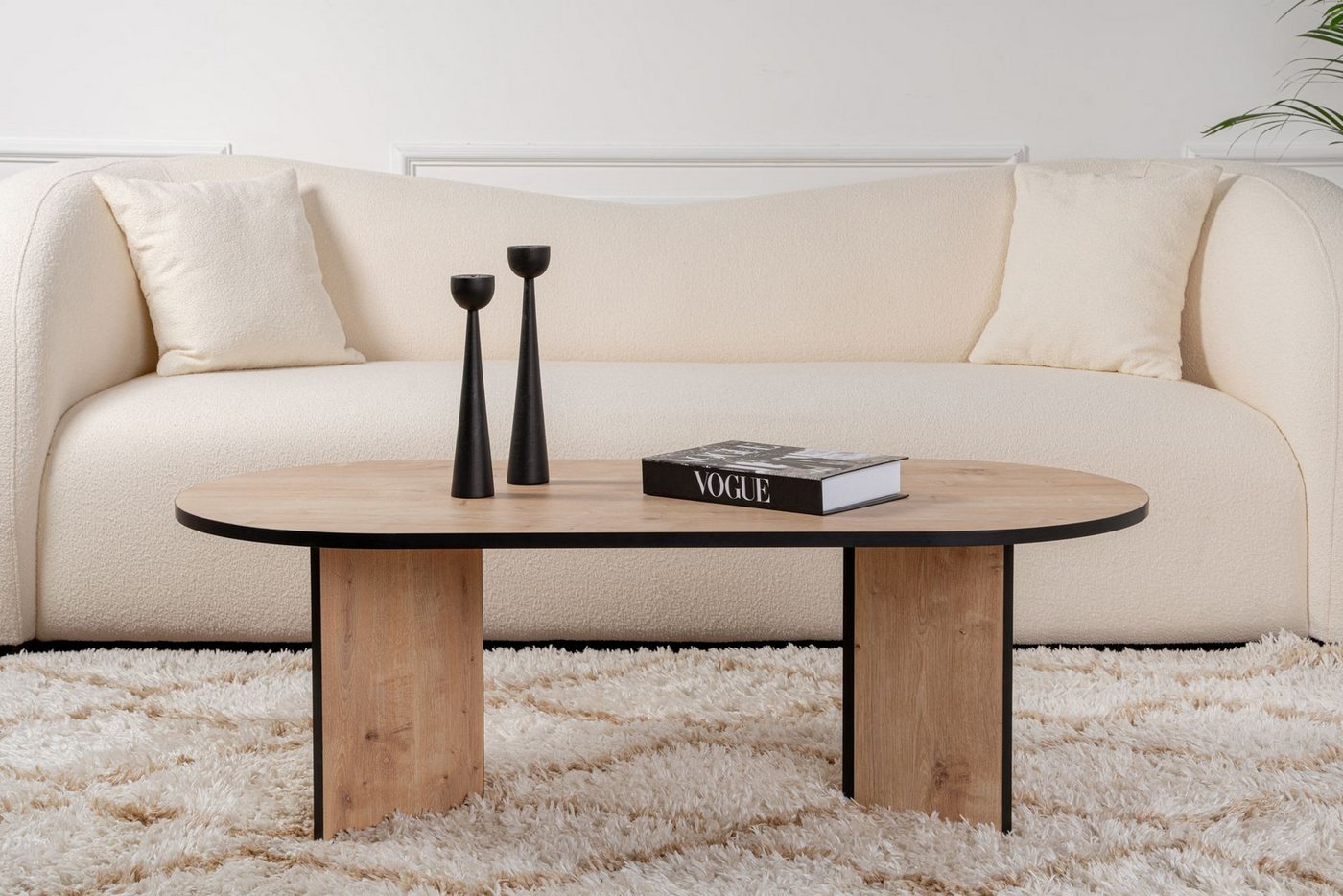 Skye Decor Couchtisch Sable (1-St., 1-tlg), oval – moderner Wohnzimmertisch für Wohnzimmer – Bild 3 von 5