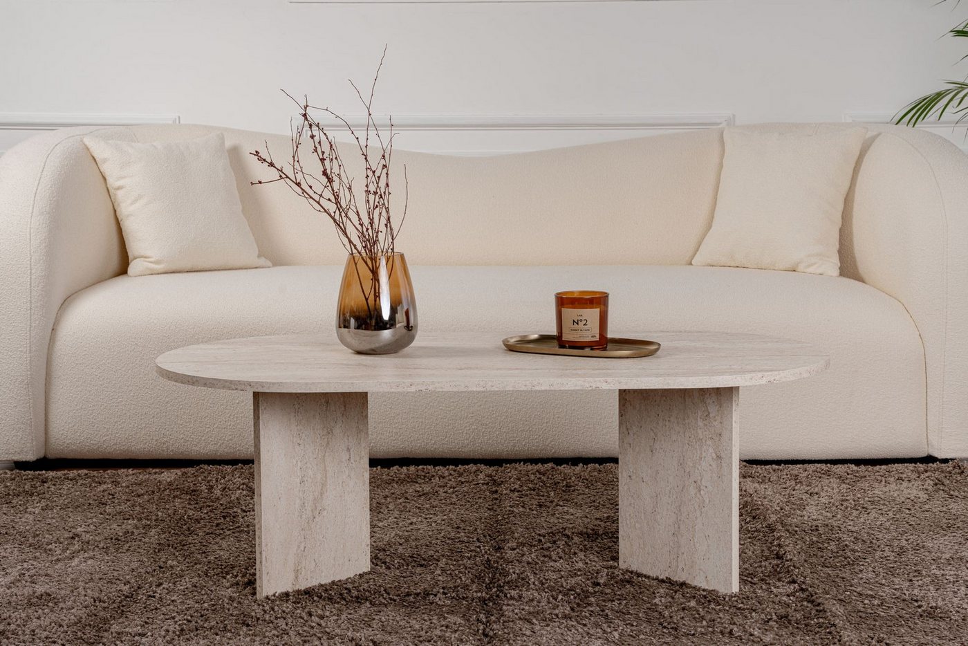 Skye Decor Couchtisch Sable (1-St., 1-tlg), oval – moderner Wohnzimmertisch für Wohnzimmer – Bild 3 von 5
