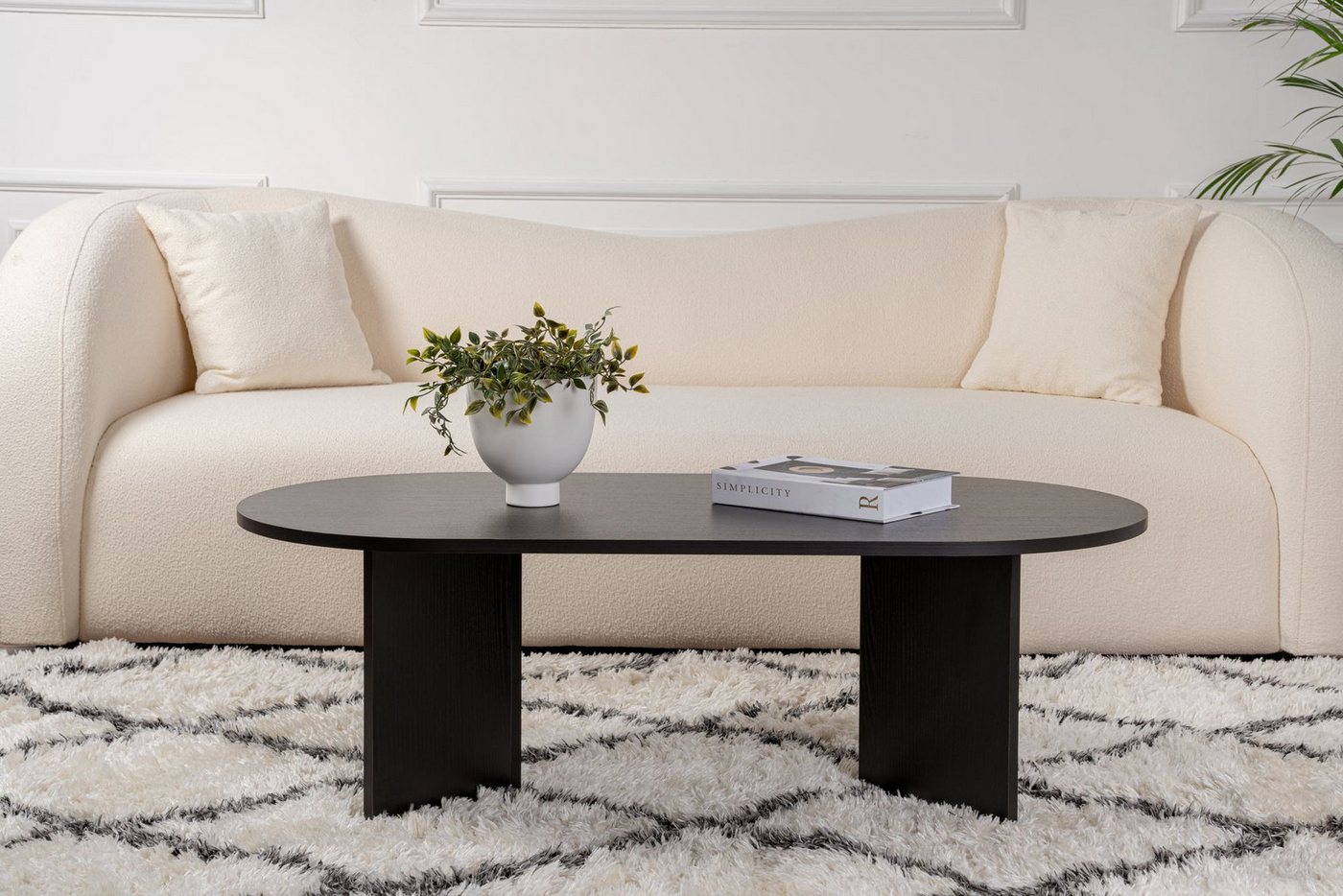 Skye Decor Couchtisch Sable (1-St., 1-tlg), oval – moderner Wohnzimmertisch für Wohnzimmer – Bild 3 von 5