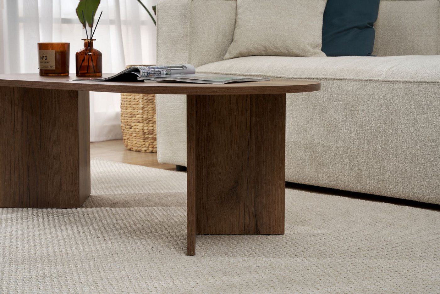 Skye Decor Couchtisch Sable (1-St., 1-tlg), oval – moderner Wohnzimmertisch für Wohnzimmer – Bild 5 von 5