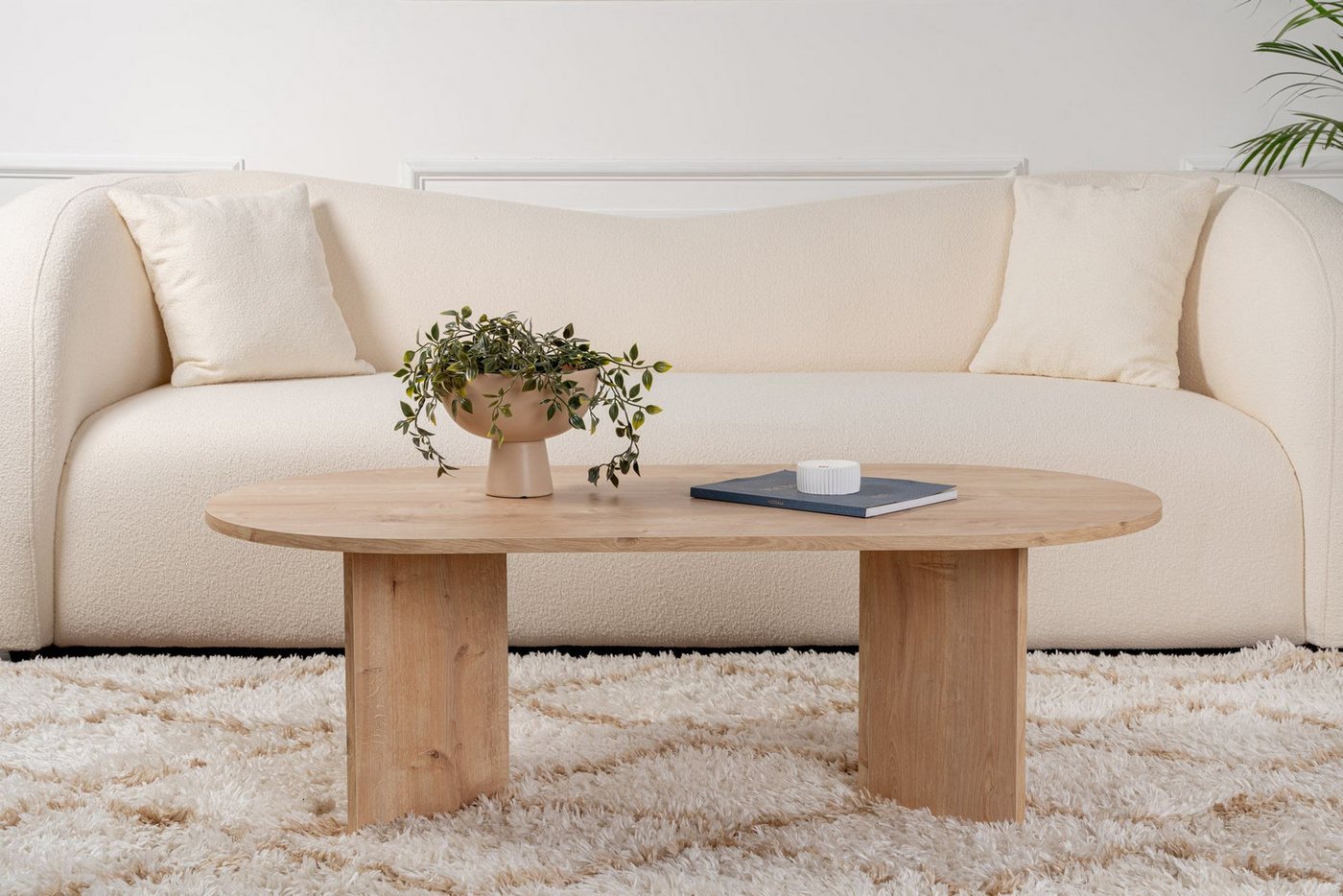Skye Decor Couchtisch Sable (1-St., 1-tlg), oval – moderner Wohnzimmertisch für Wohnzimmer – Bild 3 von 5
