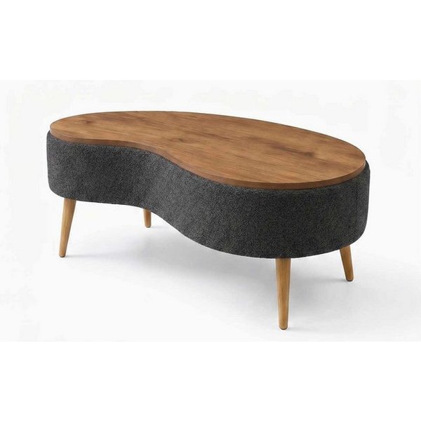 Skye Decor Couchtisch Snug Japandi (1-St), Teddy-Optik mit Buchenholzbeinen