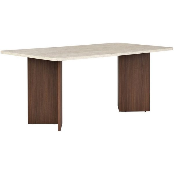 Skye Decor Esstisch Linza (1-St., 1 Tisch), Japandi Design, Rechteckige Tischform, Kratzunempfindlich