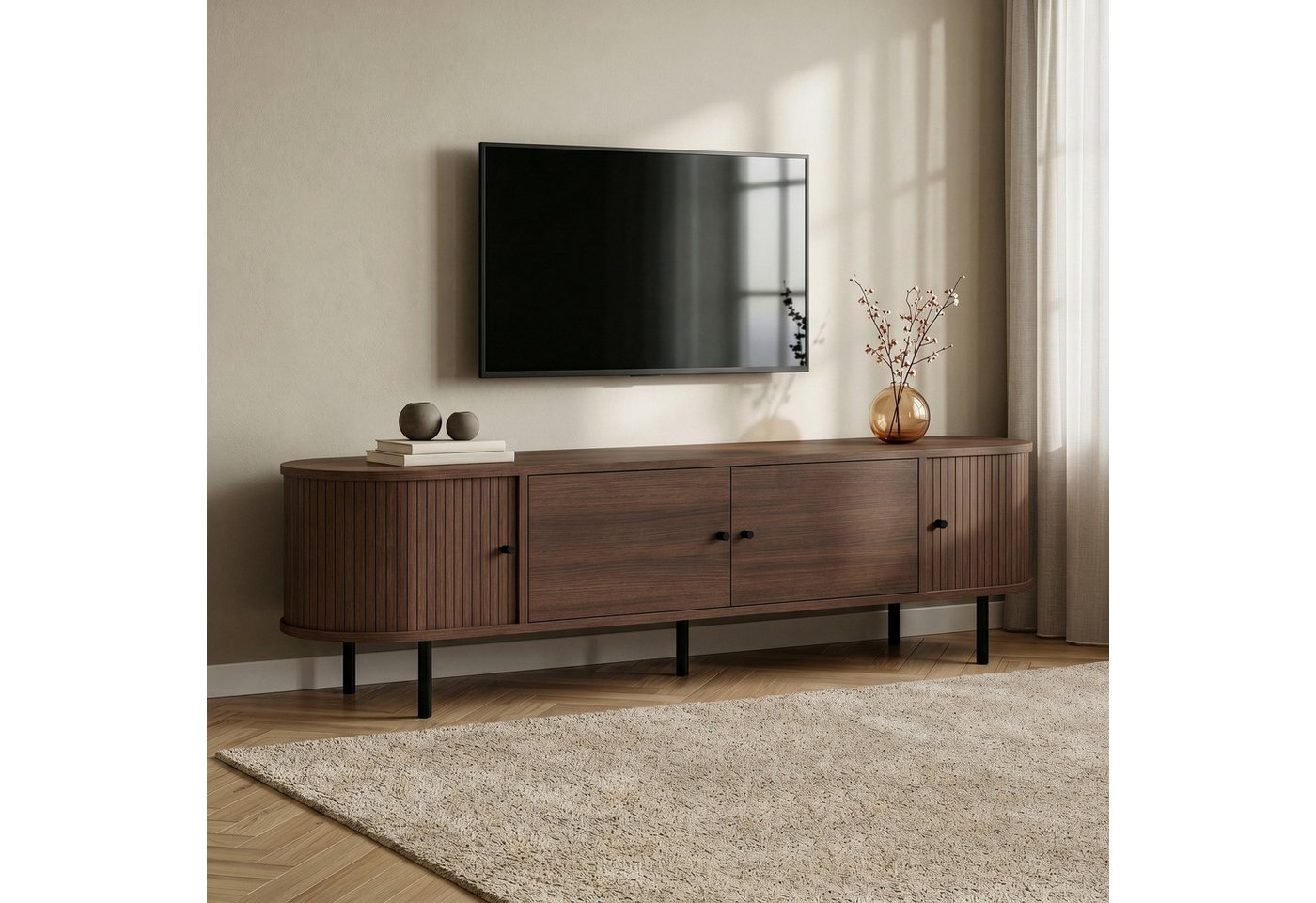 Skye Decor Lowboard Gentle (1 St., 1-teilig), mit Schiebetüren, Soft-Close-Funktion, Japandi-Design – Bild 3 von 5