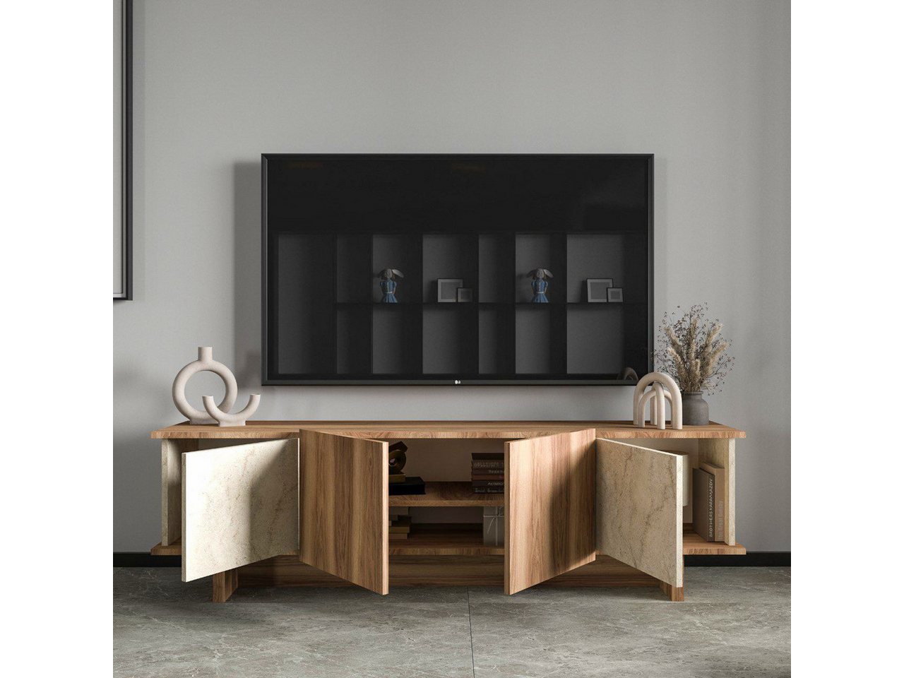 Skye Decor TV-Board Boho Deko (Packung, 1 Tv Low Board), Breite 180 cm – Bild 5 von 5