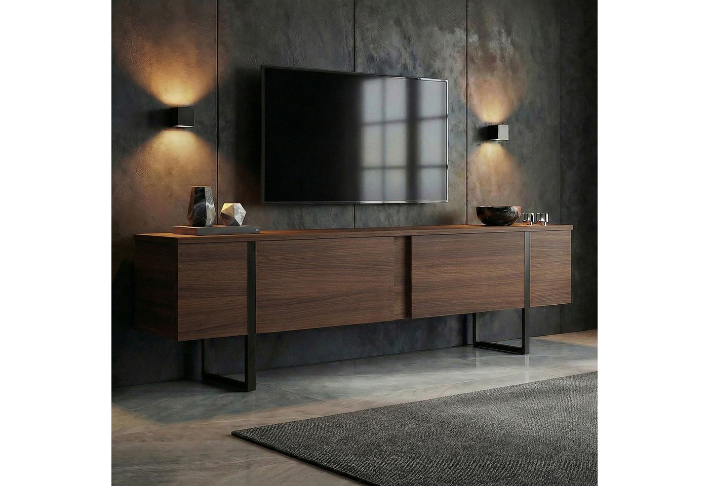 Skye Decor TV-Board Boho Design (1 St), Modernes Wohnzimmertv-Möbel, Breite : 180 cm – Bild 2 von 5