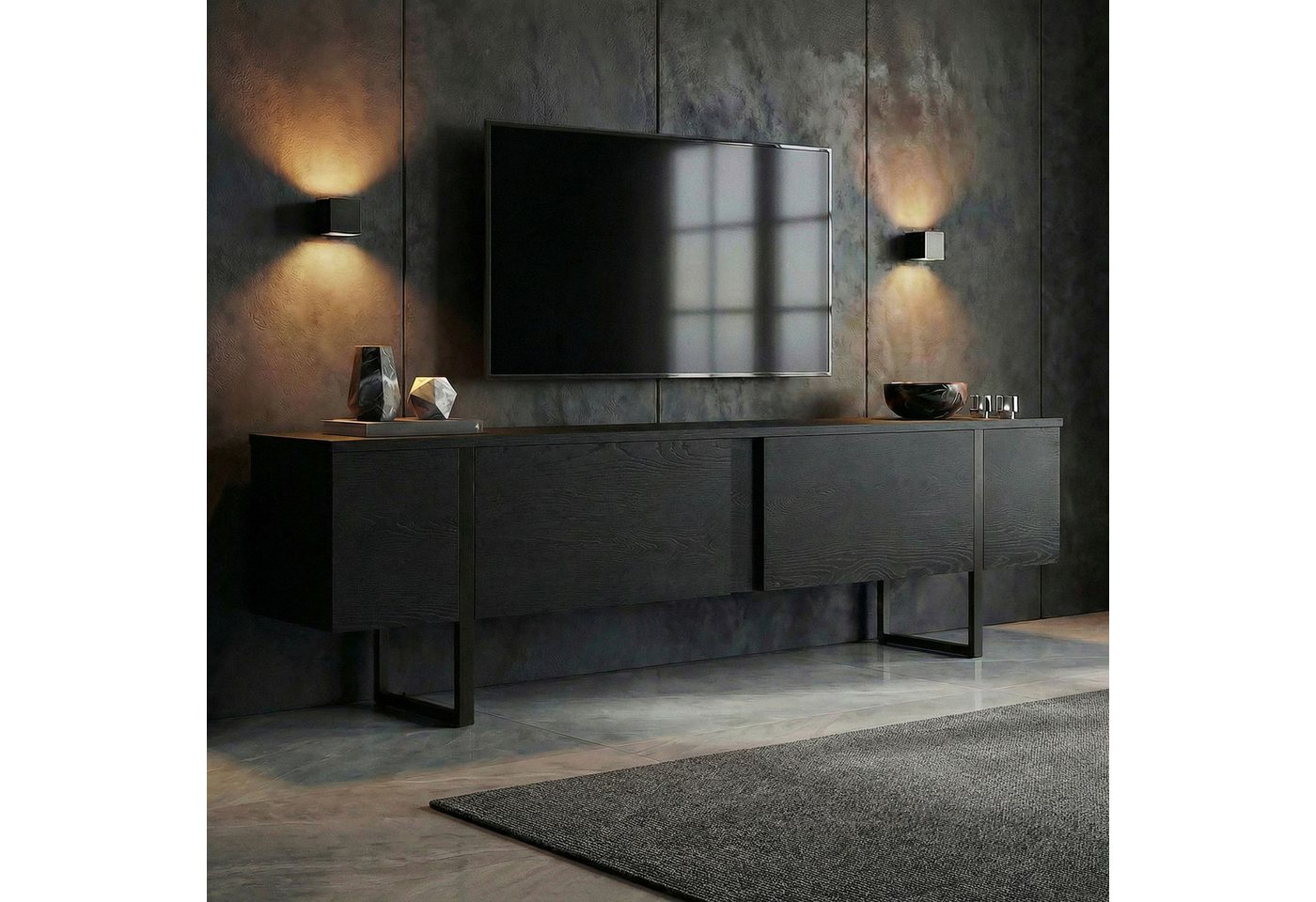 Skye Decor TV-Board Boho Design (1 St), Modernes Wohnzimmertv-Möbel, Breite : 180 cm – Bild 2 von 5