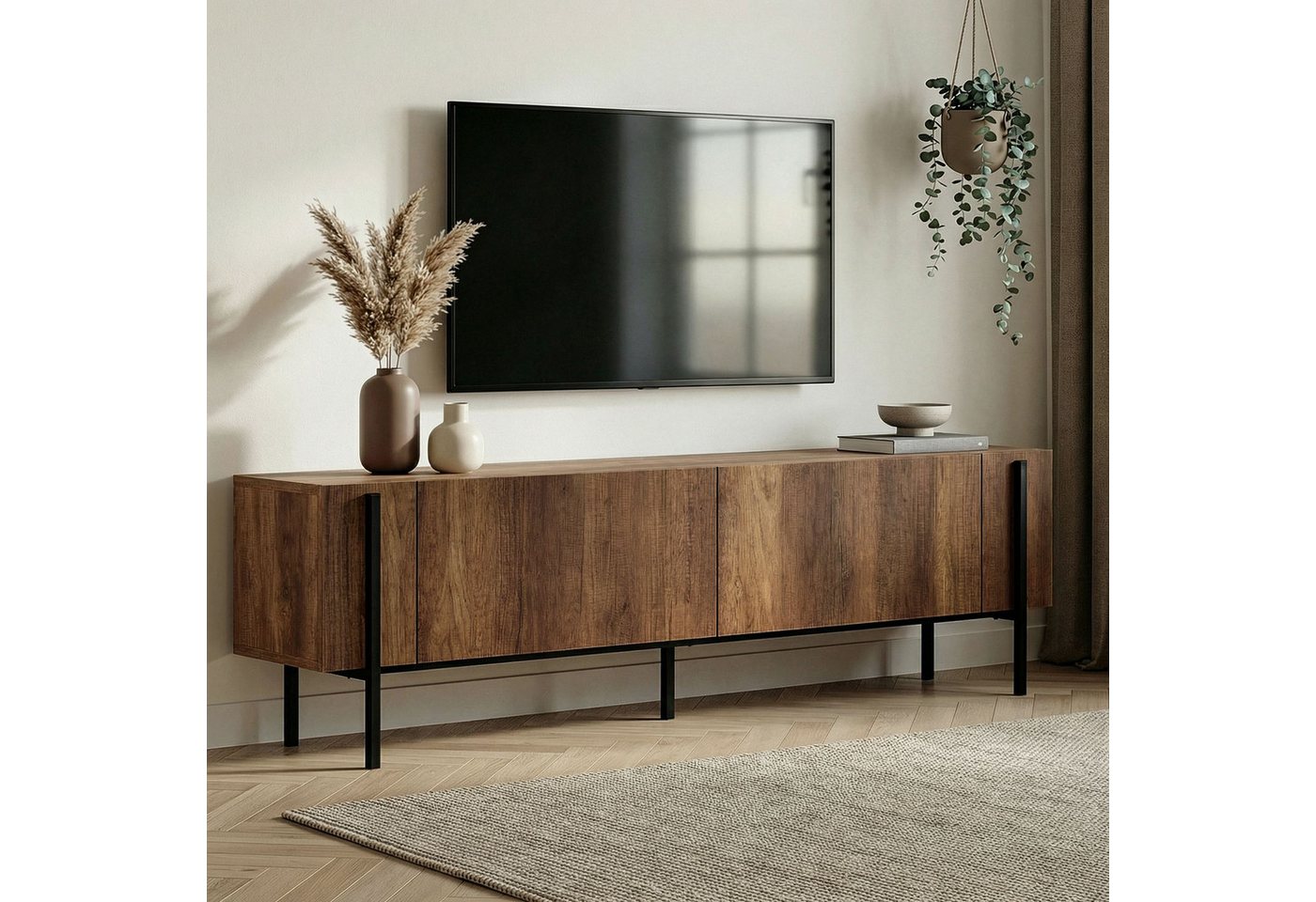 Skye Decor TV-Board Nexus (Packung, 1 TV Schrank), Breite : 180 cm griffloses Design mit Stauraum – Bild 2 von 5