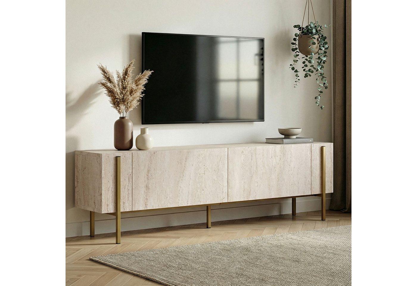 Skye Decor TV-Board Nexus (Packung, 1 TV Schrank), Breite : 180 cm griffloses Design mit Stauraum – Bild 2 von 5