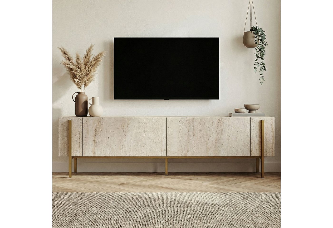 Skye Decor TV-Board Nexus (Packung, 1 TV Schrank), Breite : 180 cm griffloses Design mit Stauraum – Bild 3 von 5