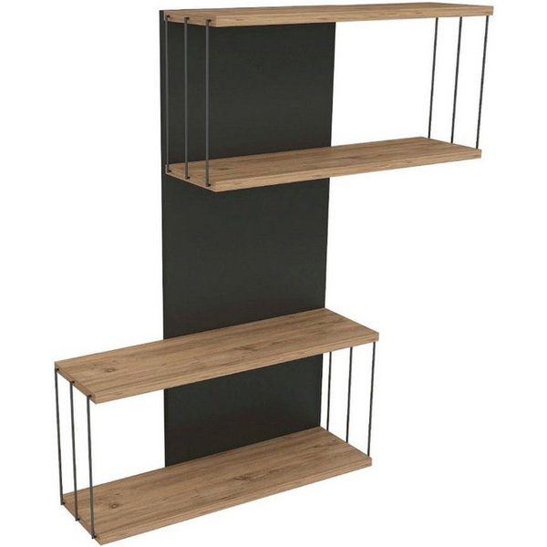 Skye Decor Wandregal 100% MELAMINE COATED PARTICLE BOARD, 96 cm x 19 cm x 65 cm N1742