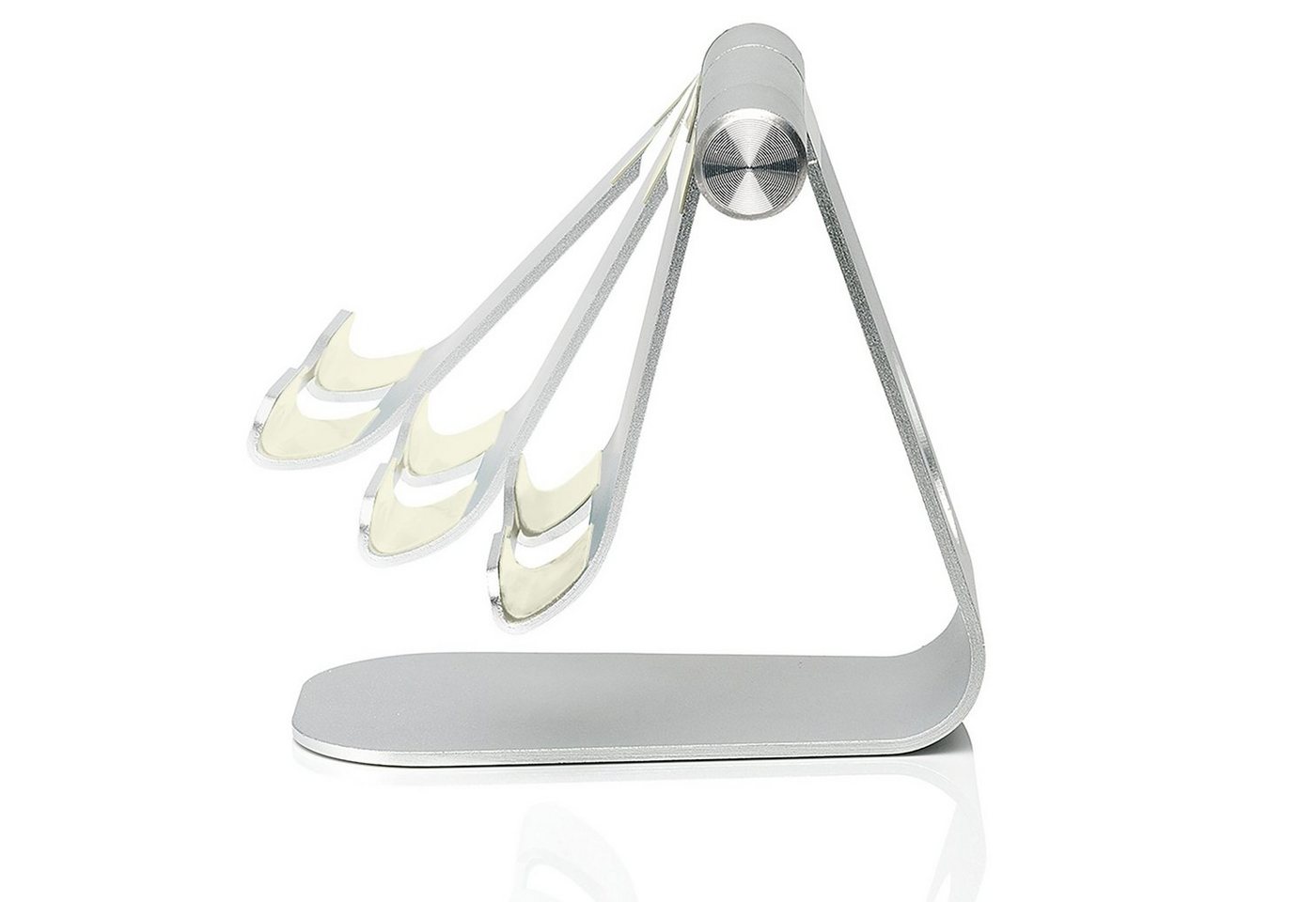 SLABO Tablet-Halterung universelle Tablethalterung Universal für alle Tablets, iPads etc. "Aluminium" Universell Stand Holder - SILBER – Bild 3 von 4