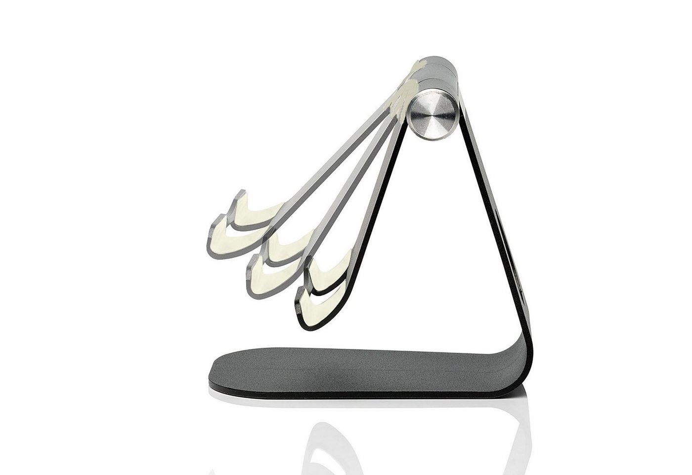 SLABO Tablet-Halterung universelle Tablethalterung Universal für alle Tablets, iPads etc. "Aluminium" Universell Stand Holder - SCHWARZ – Bild 3 von 4
