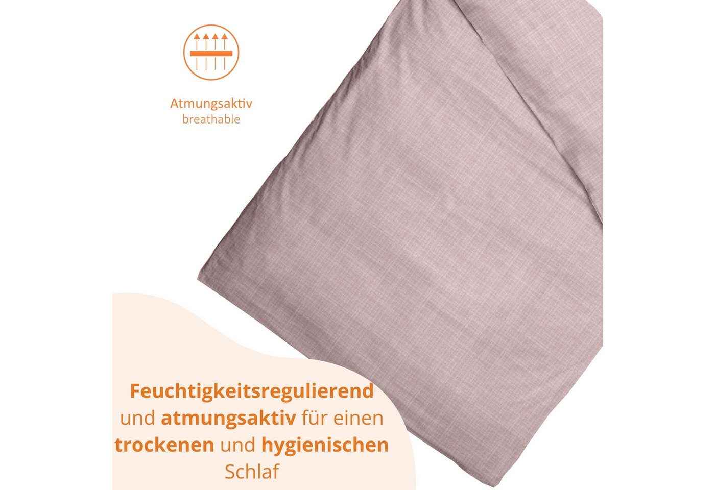 sleepling Bettwäsche Musselin Bettbezug, Musselin, natürlicher Knitter-Look – Bild 3 von 5