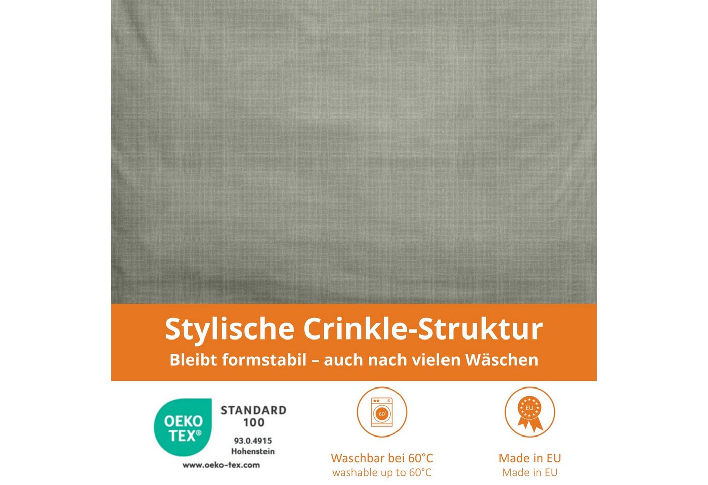 sleepling Bettwäsche Musselin Bettbezug, Musselin, natürlicher Knitter-Look – Bild 4 von 5