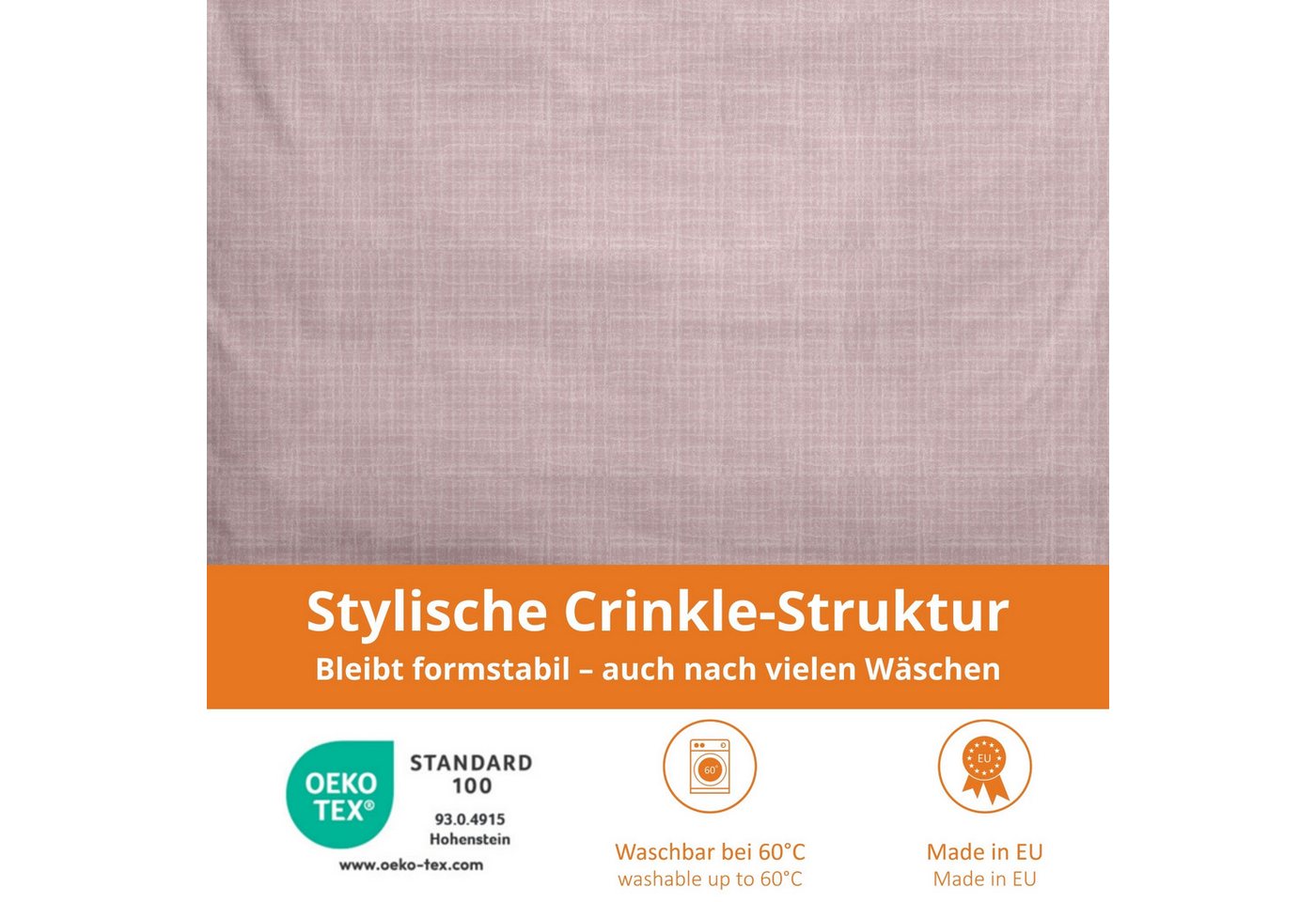 sleepling Bettwäsche Musselin Bettbezug, Musselin, natürlicher Knitter-Look – Bild 3 von 5
