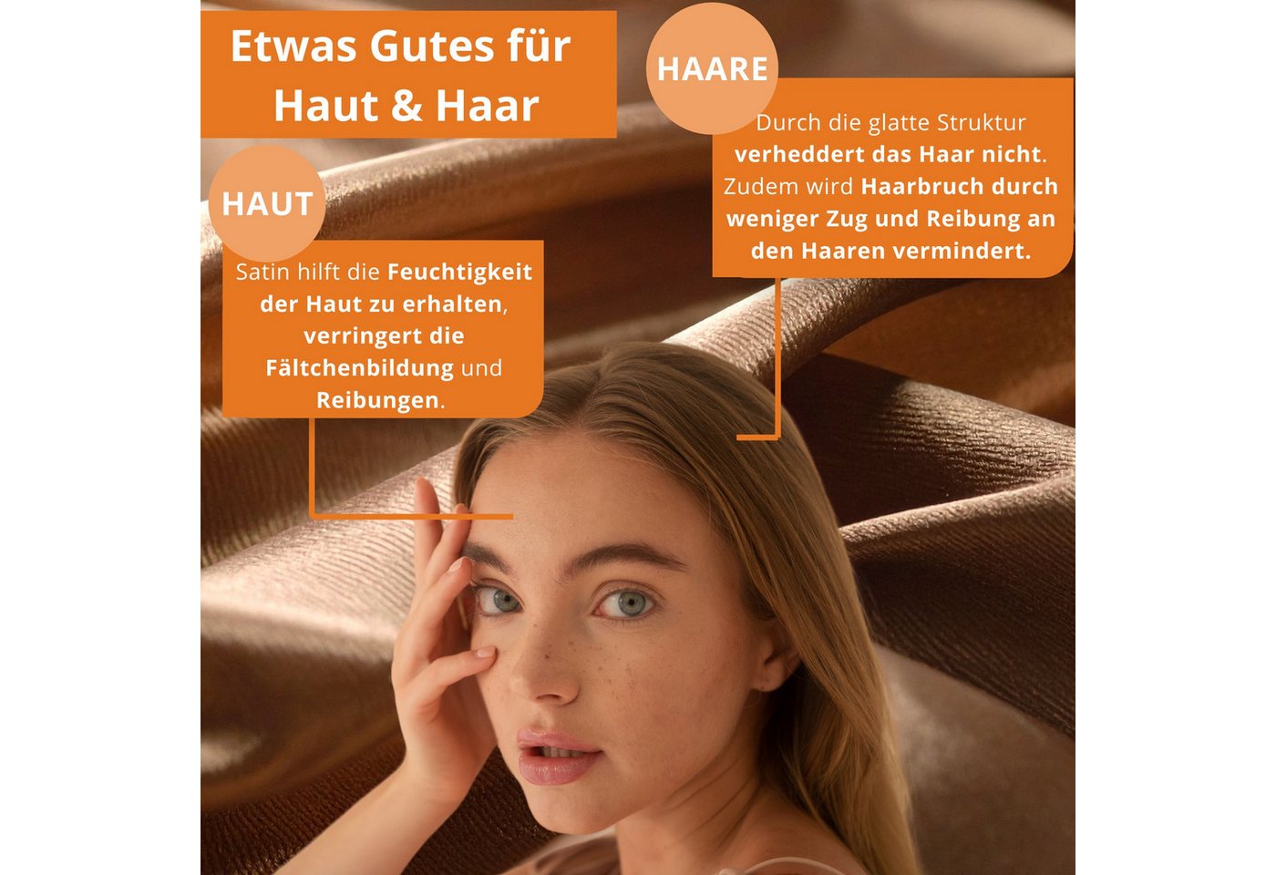 sleepling Bettwäsche Satin Wendebettbezug, Satin, glänzender Satin-Look – Bild 5 von 5