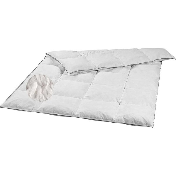 sleepling Daunenbettdecke als Kassettendecke, Füllung: 90% Daunen / 10% Federn, Bezug: 100% Baumwolle, ÖKO-TEX STANDARD 100, ganzjährige Winterbettdecke, reines
