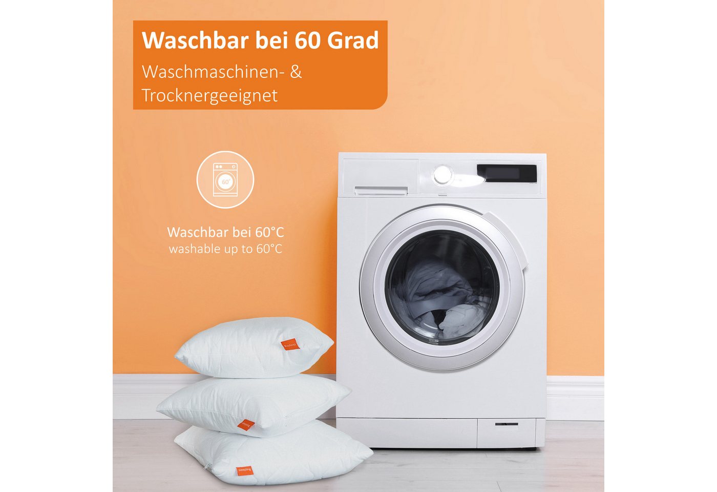 sleepling Federbettdecke Loft, Füllung: 80% Federn / 20% Daunen, Bezug: Feinster Mako-Batist, Steppung in Kassettenoptik, verhindert Verrutschen der Füllung – Bild 5 von 5