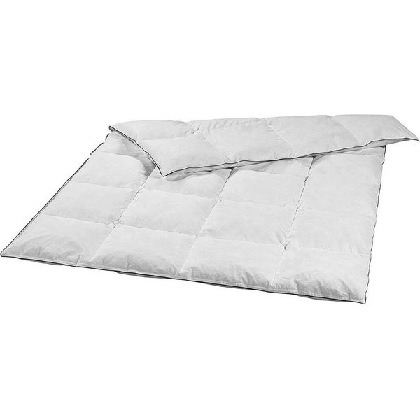 sleepling Federbettdecke Loft, Füllung: 80% Federn / 20% Daunen, Bezug: Feinster Mako-Batist, Steppung in Kassettenoptik, verhindert Verrutschen der Füllung