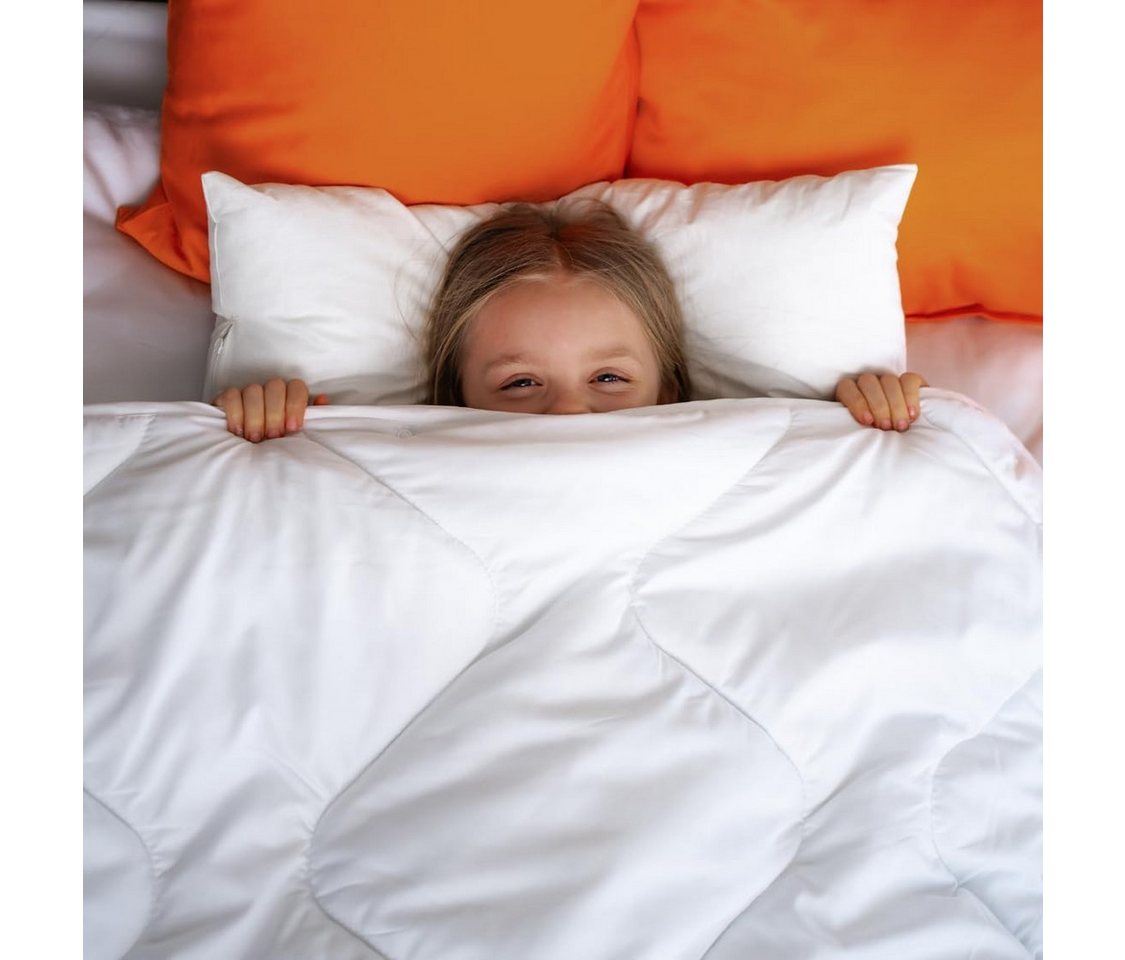 sleepling Kinderbettdecke ultra leicht, Füllung: Polyester, Bezug: Polyester, extraleichte Sommerdecke, Größe 100x135 cm, für warme Sommernächte – Bild 2 von 5