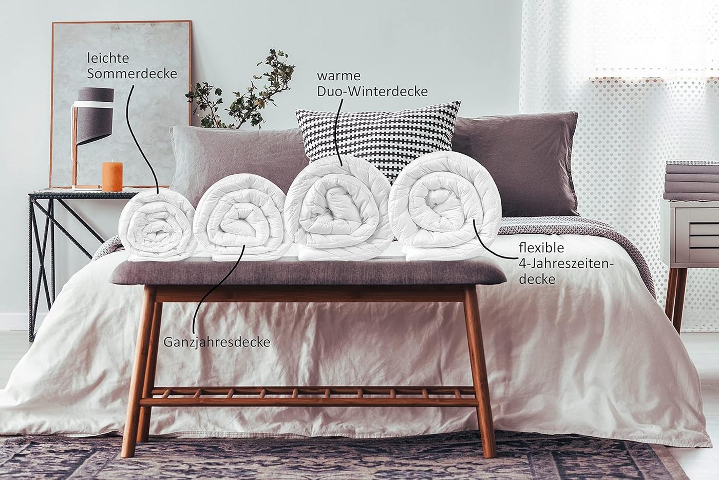 sleepling Kinderbettdecke ultra leicht, Füllung: Polyester, Bezug: Polyester, extraleichte Sommerdecke, Größe 100x135 cm, für warme Sommernächte – Bild 5 von 5