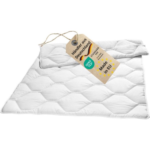 sleepling Kunstfaserbettdecke Komfort 300, Bezug: 100 % Baumwolle, in 135x200 cm, 155x220 cm und Weitere, Allergiker geeignet, Made in EU