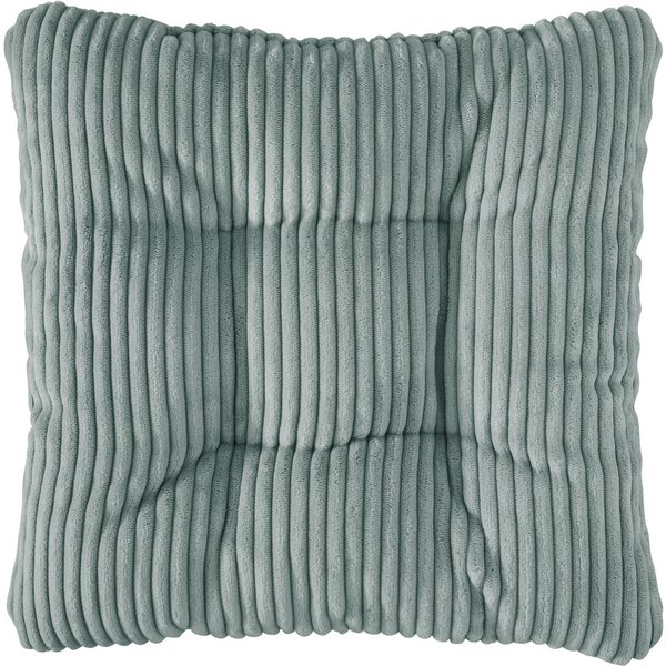 sleepling Sitzkissen in Cord-Optik, Stuhlkissen, Zierkissen, Dekokissen, aus weichem Möbelstoff, abriebfest, anschmiegsam, wendbar, 38 x 38 cm