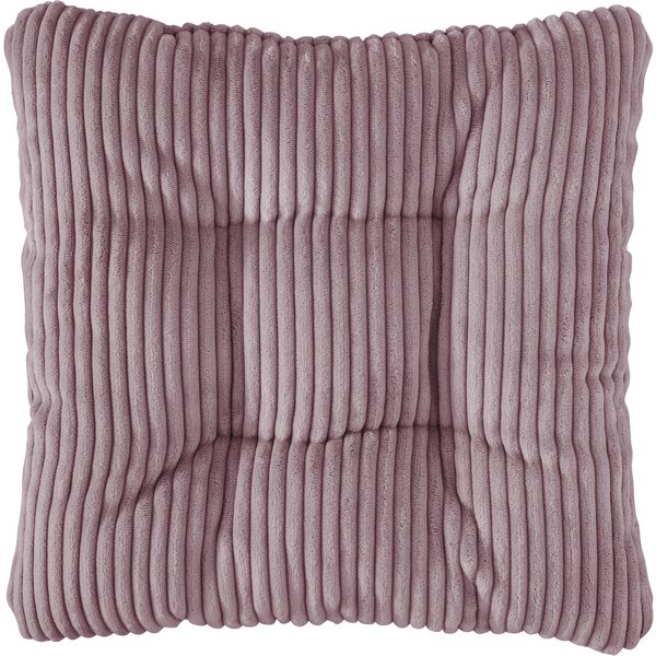 sleepling Sitzkissen in Cord-Optik, Stuhlkissen, Zierkissen, Dekokissen, aus weichem Möbelstoff, abriebfest, anschmiegsam, wendbar, 38 x 38 cm