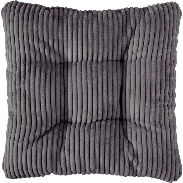 sleepling Sitzkissen in Cord-Optik, Stuhlkissen, Zierkissen, Dekokissen, aus weichem Möbelstoff, abriebfest, anschmiegsam, wendbar, 38 x 38 cm