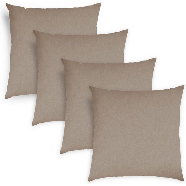 sleepling Sofakissen Zierkissen, (4 St., 4er Set), gemütliches Dekokissen aus robustem Polsterstoff, 40 x 40 cm