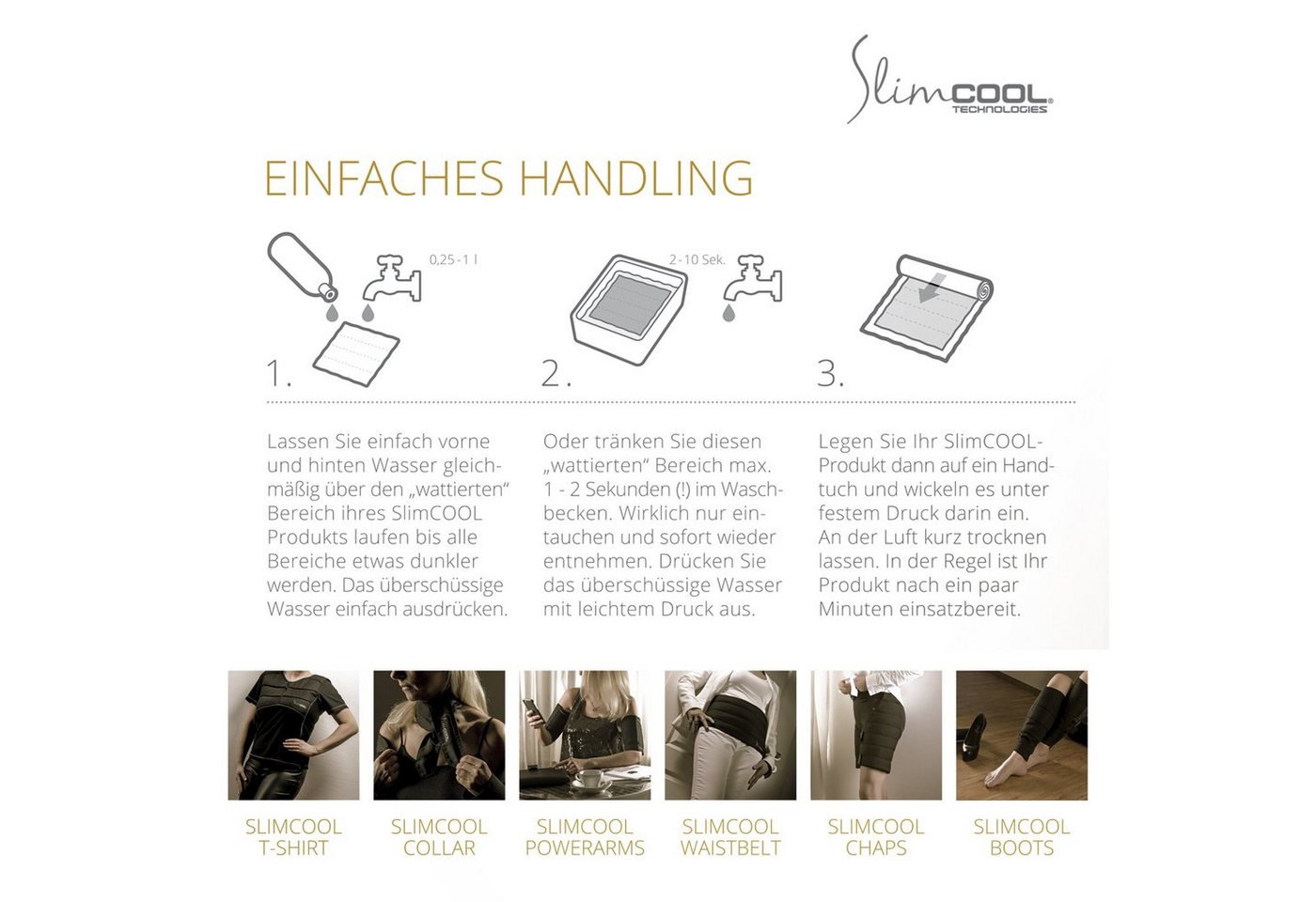 SlimCOOL Shapingtop Abnehmen durch Kühlung, ShapeBelt, Cryo Shapewear (aktiviert m. Wasser) – Bild 5 von 5
