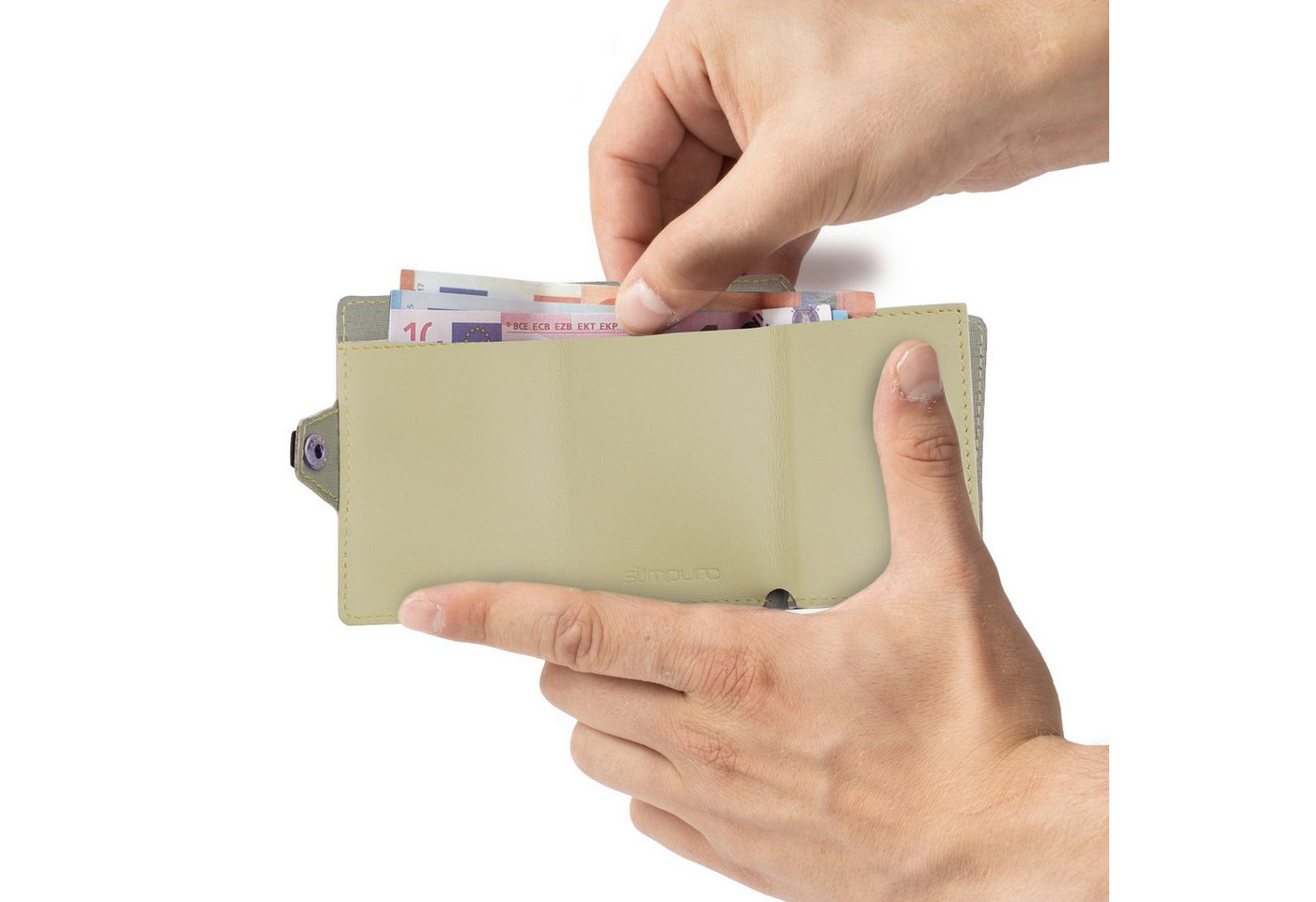 Slimpuro Geldbörse ZNAP Wallet (Set), Portemonnaie RFID-Schutz Bankkarten Geldscheine Münzen Damen Herren – Bild 4 von 5