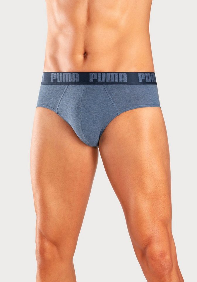PUMA Slip PUMA MEN EVERYDAY BRIEFS (2er Pack) mit Logobund – Bild 2 von 5